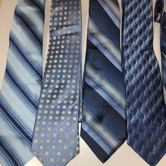 7 Vintage Silk Ties Stafford-Arrow, etc (1 has a small Stain) 6 Good Condition. - Picture 4 of 15